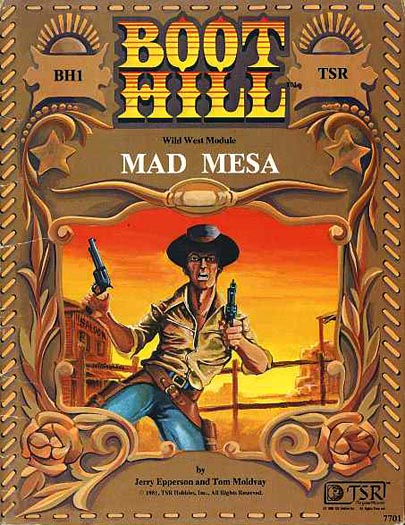 RARE TSR Boot HIll Module BH1 MAD MESA 7701 NEW SEALED The Wild West 