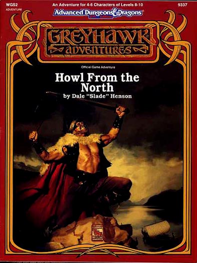 Advanced Dungeons & Dragons TSR DND Adventure Howl from the North